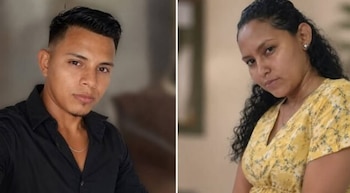 Imágenes de Walter Ramón Martínez Trujillo y María Celeste Meza Valle, protagonistas del caso de femicidio que conmocionó a la ciudad de Masaya, Nicaragua (Cortesía Radio Corporación).
