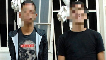 Los dos jóvenes detenidos