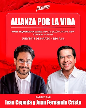 Este es el anuncio de la alianza entre Iván Cepeda y Juan Fernando Cristo