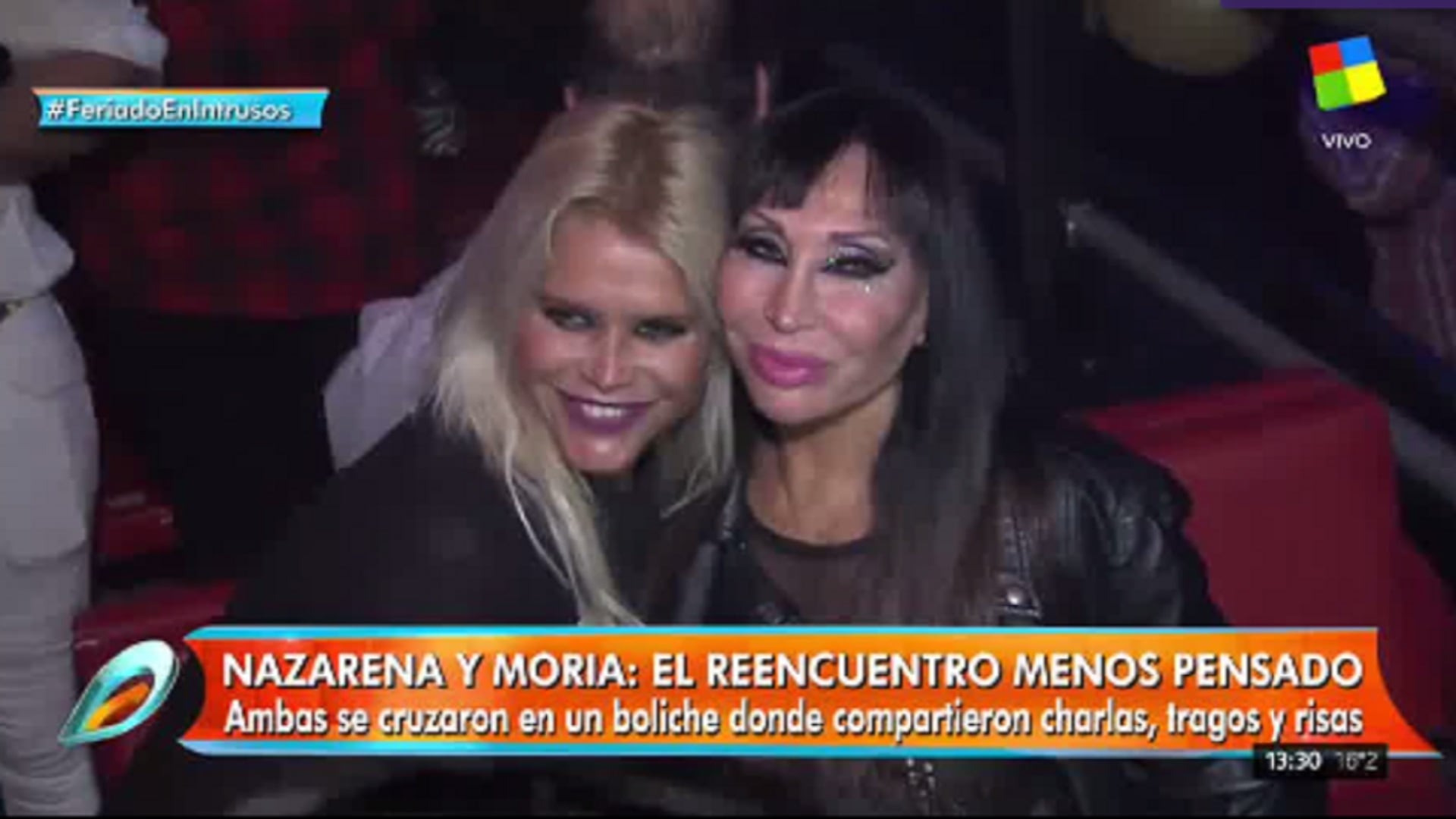 Uno de los pocos encuentros entre las actrices, a casi 10 años del conflicto