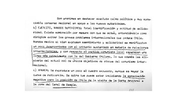 Nota sobre el golpe de