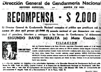 Recompensa por su captura