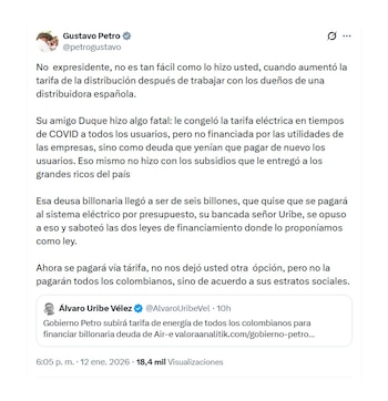 Con este mensaje en X,