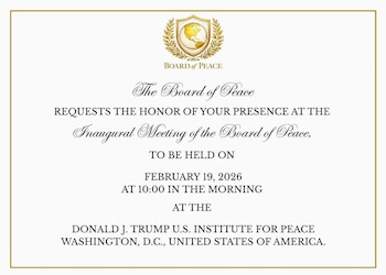 Invitación oficial enviada por la