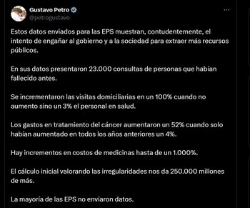 Gustavo Petro sobre estudio del