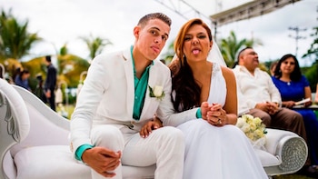 Anita Caicedo, esposa de Rafael