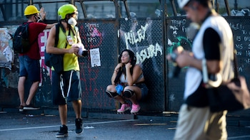 Lanzaron gases a los manifestantes
