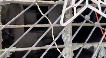 La vivienda afectada por el