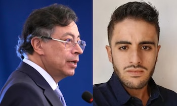 Gustavo Petro informó que no hay datos que confirmen que Mateo Pérez Rueda fue asesinado por su oficio como periodista y que las disidencias de las Farc están involucradas - crédito Lenin Nolly/EFE y @ISAZULETA/X