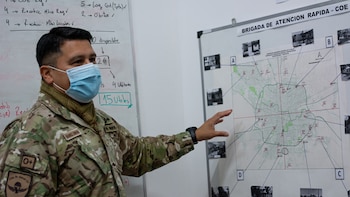 El mayor Hermán Suárez Durán