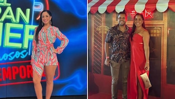 Nelly Rossinelli junto a esposo.