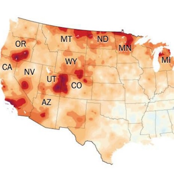 Las ráfagas de viento récord
