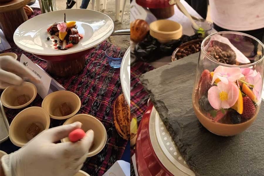 Las familias de San Juan del Obispo conservan técnicas ancestrales para transformar el cacao en tabletas y bebidas dentro de una tradición comunitaria. (AGN)