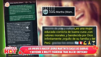 Madre de Milett Figueroa responde a críticas contra su hija.