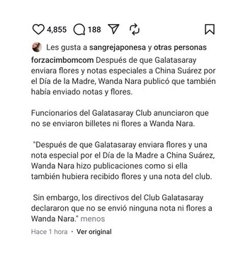 El gesto del club turco