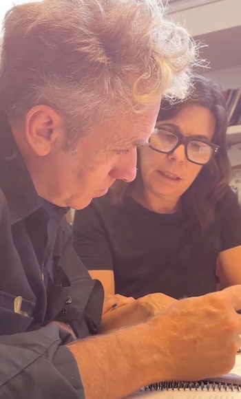 María O'Donnell y su novio Fernando Rapa