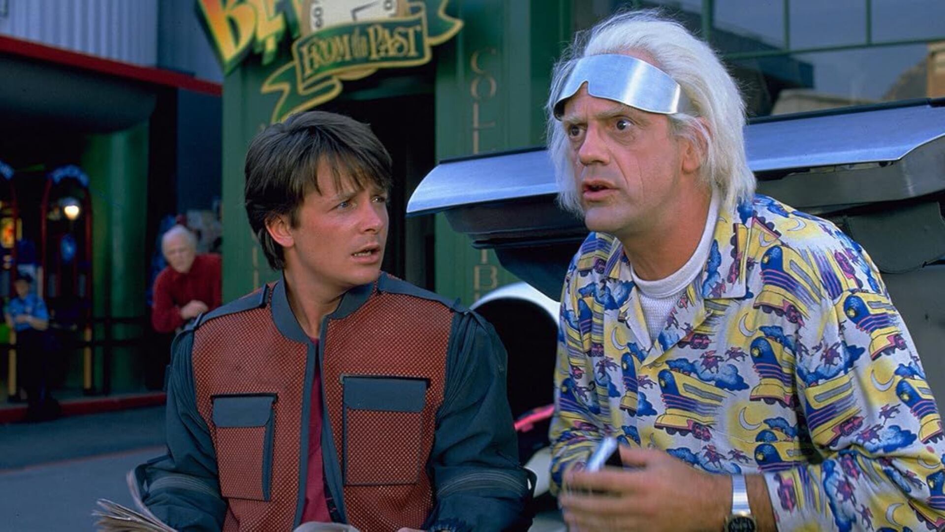 El Doc Brown junto a Marty McFly en