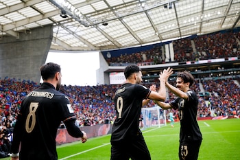 La selección de Portugal llega
