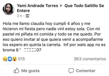 (Foto: Facebook Yani Andrade Torres/Que