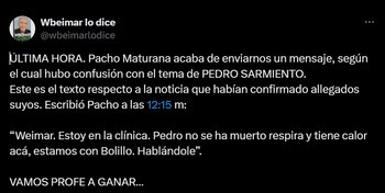 El entrenador se encuentra en