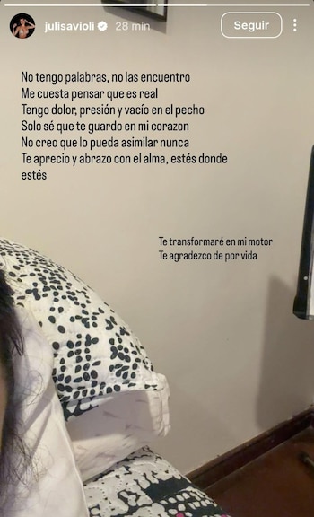 Postagem do influenciador após saber da notícia do desastre (Instagram)
