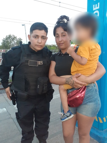 Una agente de la Policía