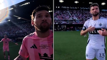 Las reacciones de Messi durante