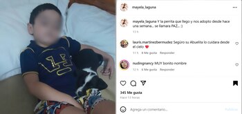 Mayela laguna publicó una emotiva