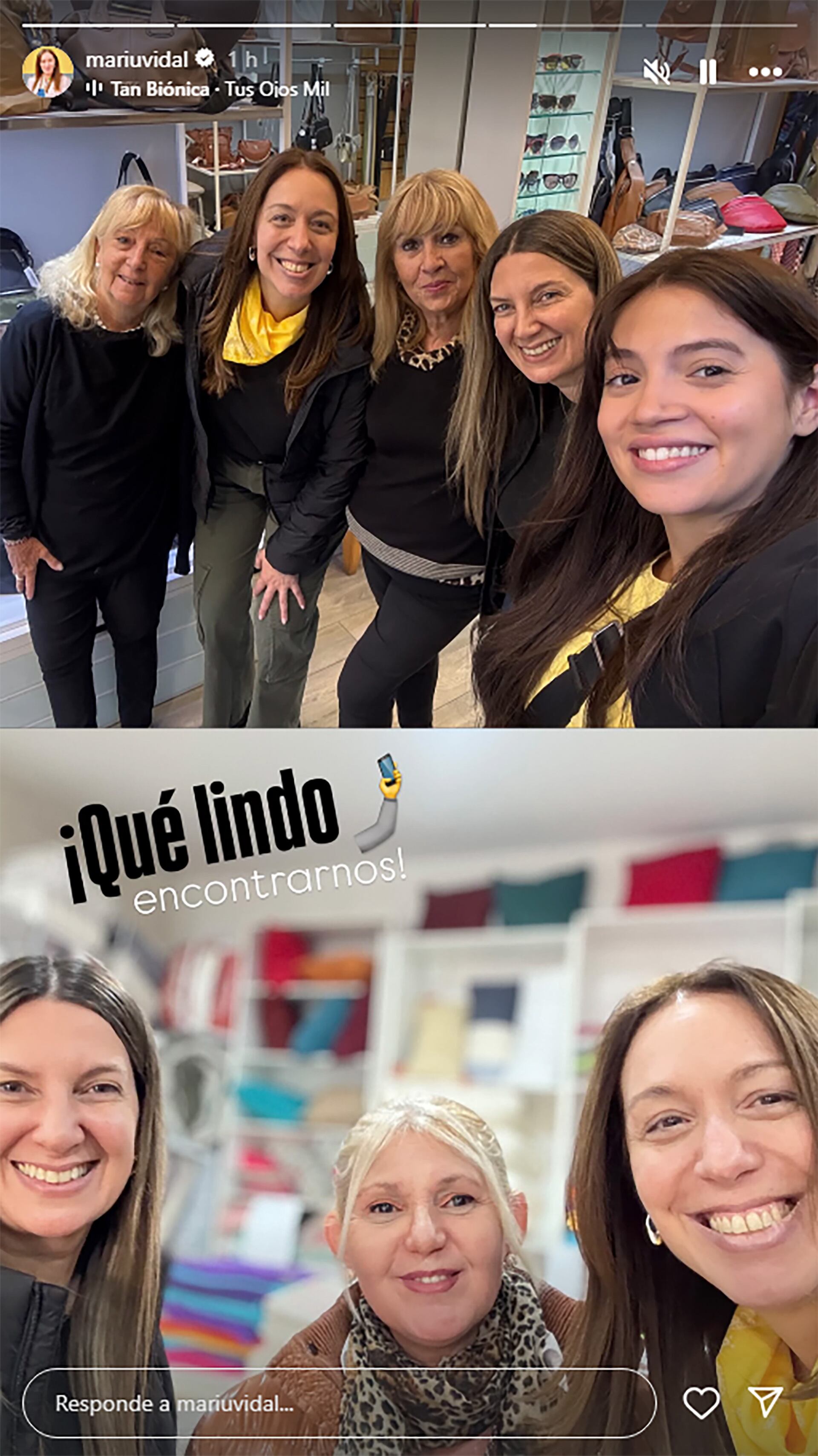 María Eugenia Vidal y Silvia Lospenatto visitaron un comercio porteño