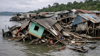 Alcalde de El Litoral del San Juan reveló que el 80% de las viviendas son de madera y quedaron en ruina por el terremoto: hay 1.415 familias damnificadas