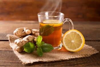 Infusión de jengibre (Shutterstock)