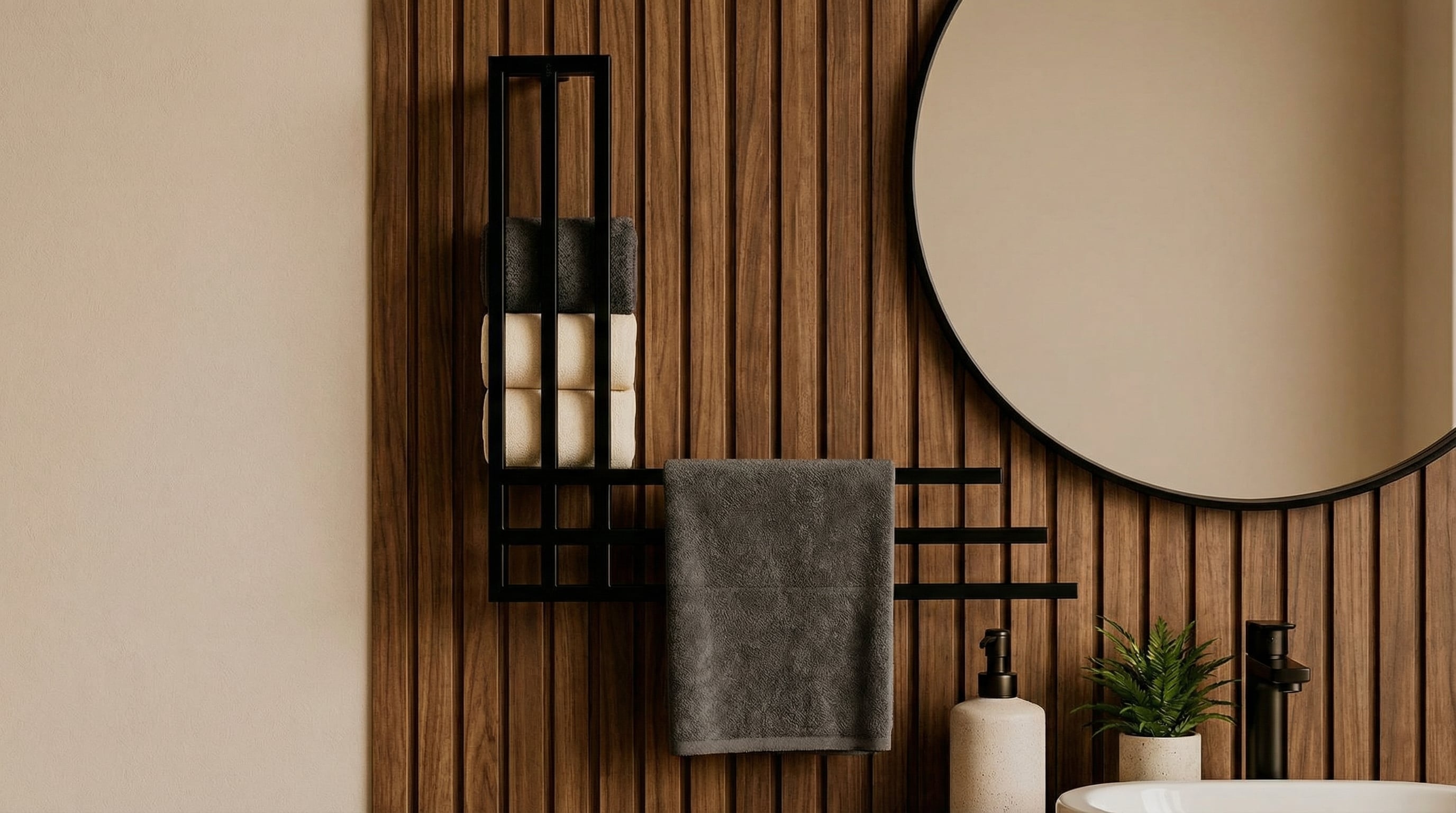 La elección de un toallero adecuado mejora la organización y el diseño del baño. (Imagen Ilustrativa Infobae)