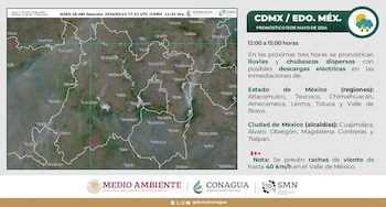 SMN pronosticó lluvias para este