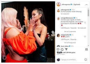 La cantante Selena Gómez estuvo