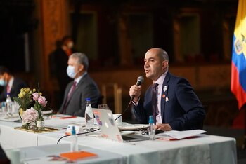 Felipe Buitrago durante el Consejo