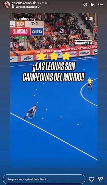 Griselda Siciliani compartió los momentos finales del partido