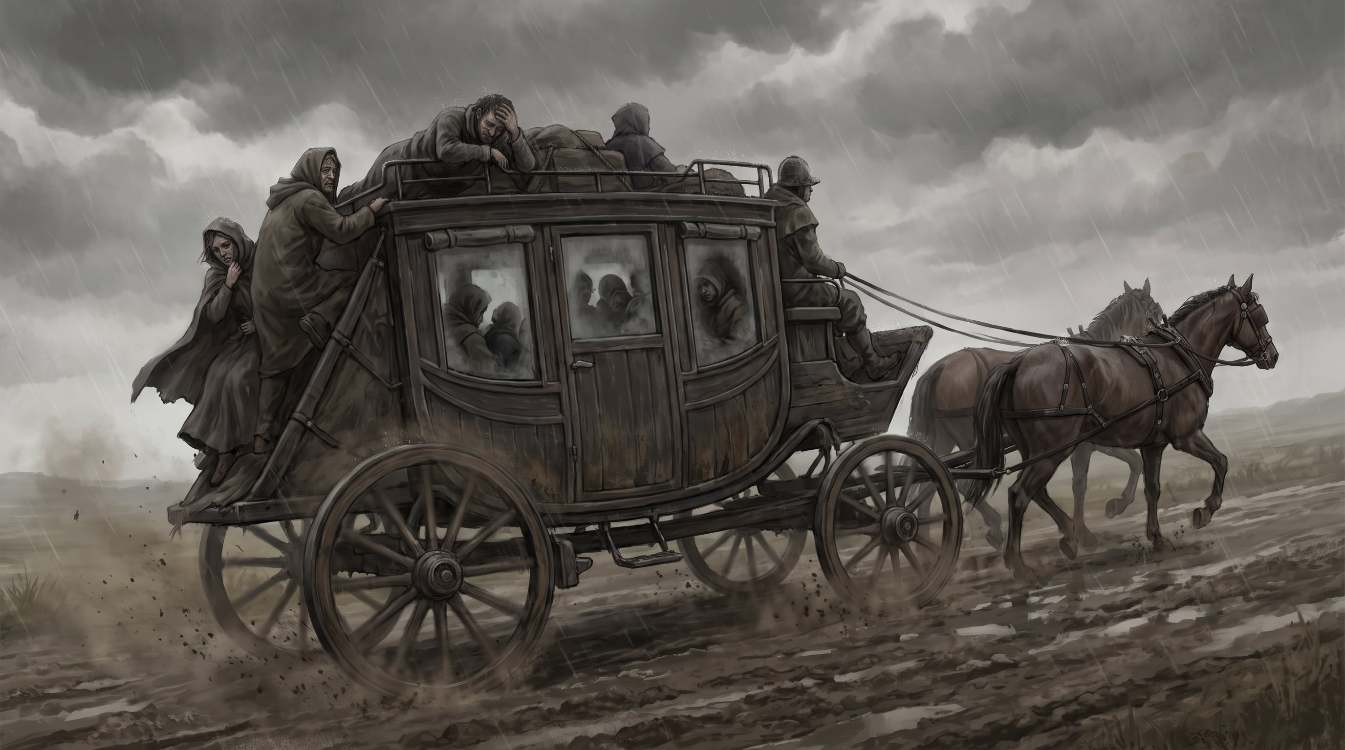 Las diligencias ampliaron el acceso al transporte desde la década de 1640, pero el carruaje siguió fuera del alcance de las clases trabajadoras -(Imagen Ilustrativa Infobae)