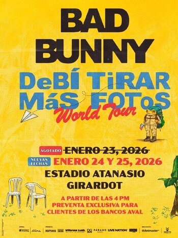 Bad Bunny ahora brindará tres