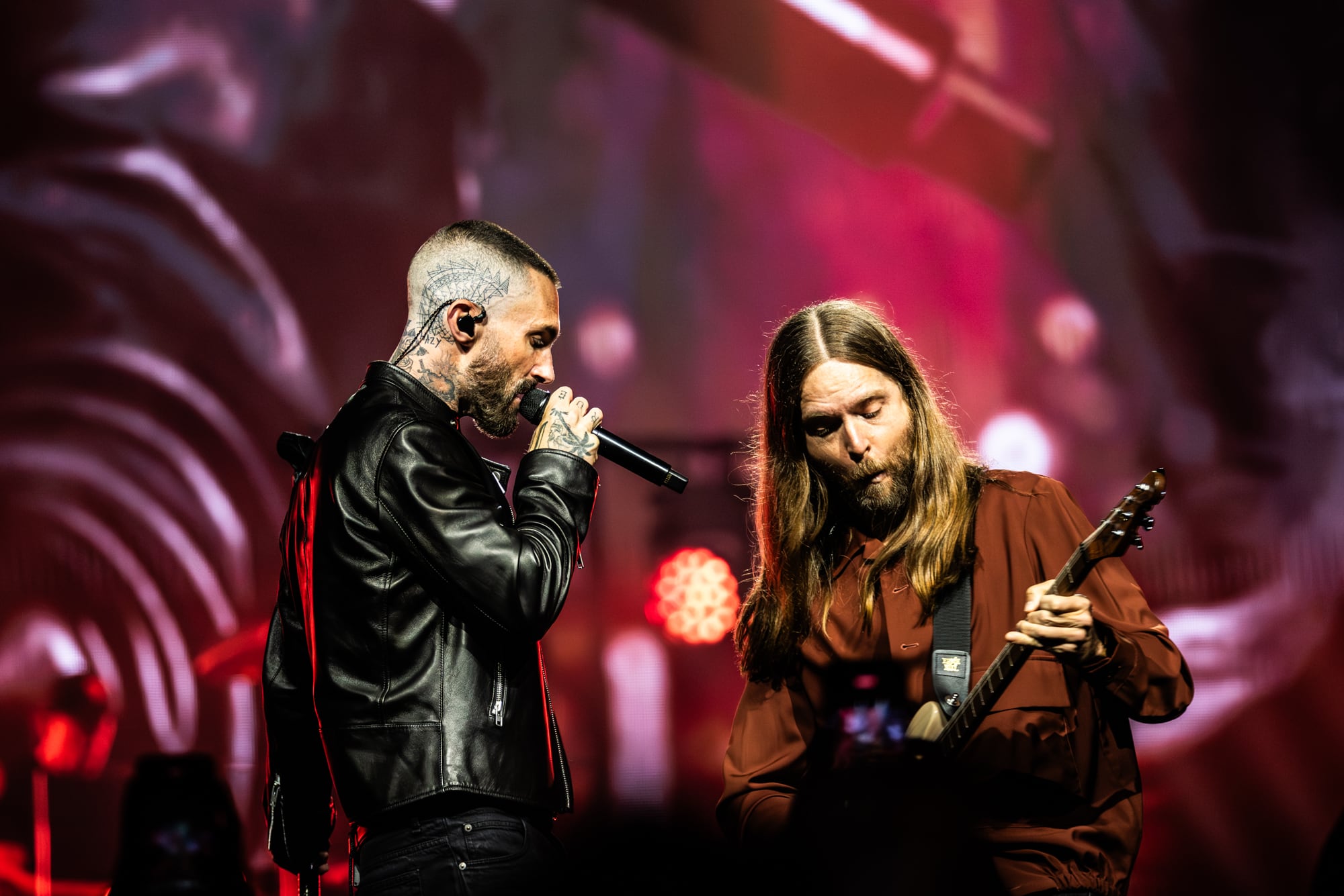 Maroon 5 abrió en Bogotá la etapa latinoamericana de su Love Is Like Tour con un concierto en el Coliseo MedPlus el 27 de agosto - crédito Valeria Forero/Páramo