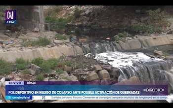 Colapso parcial del Polideportivo Malecón Rímac preocupa a vecinos ante riesgo de desborde por próximas lluvias