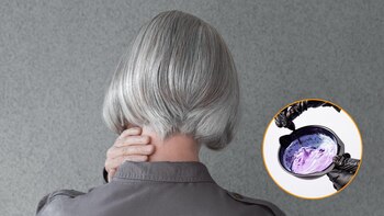 Una mujer decide no teñirse