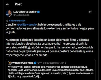 Luis Gilberto Murillo respondió a