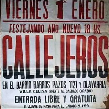 Un afiche de un concierto