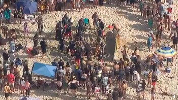 Una adolescente quedó atrapada en