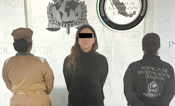 Gilda Susana Lozoya Austin fue detenida en las inmediaciones del AICM. (Cortesía)