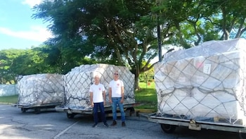 Aterrizó un nuevo avión con ayuda humanitaria para familias vulnerables de Cuba