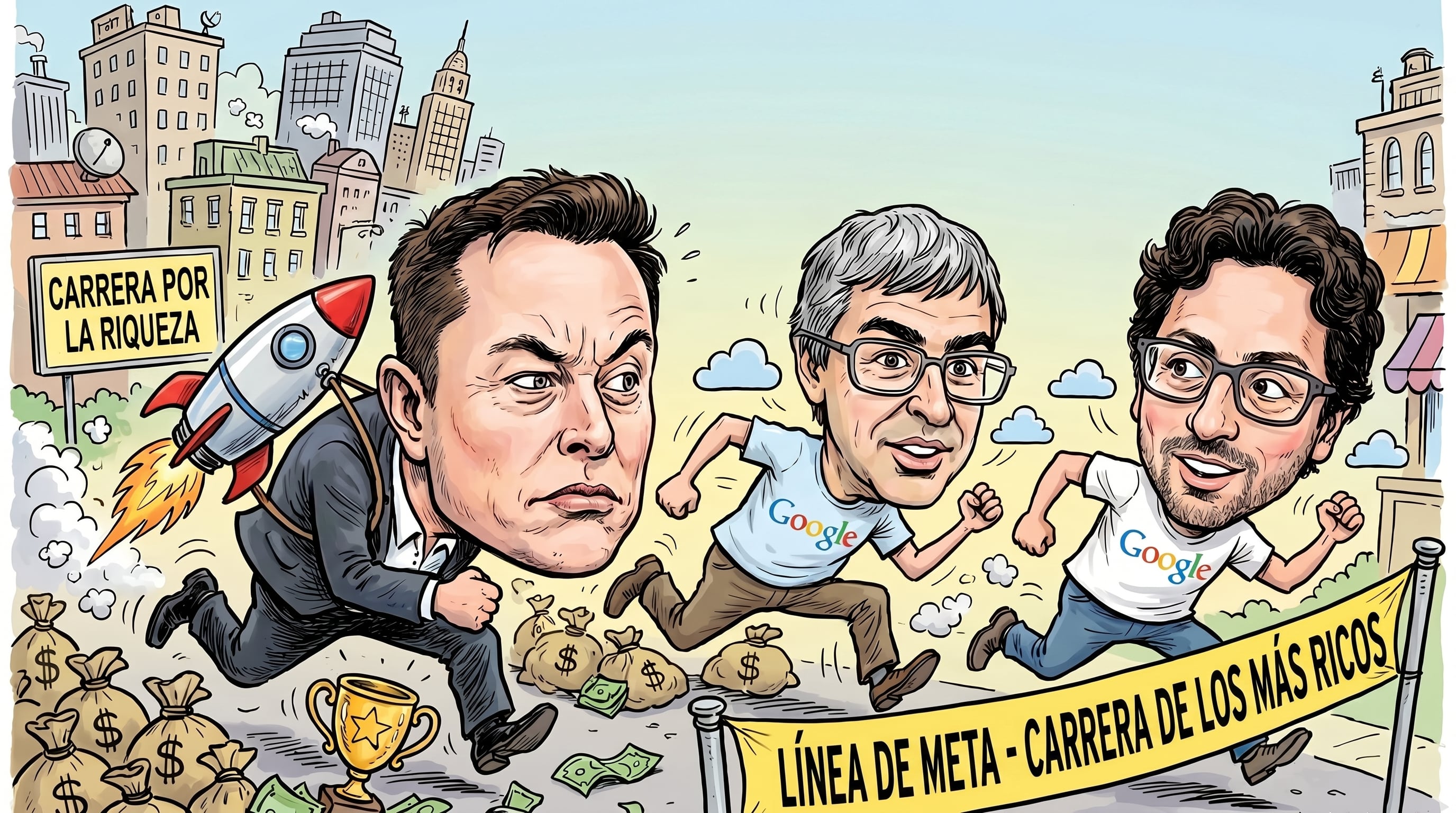 Larry Page atribuye parte de su éxito y fortuna, actualmente superior a 300.000 millones de dólares, a su filosofía de ambición extraordinaria. (Imagen Ilustrativa Infobae)