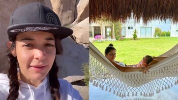 „Bad mit Tüchern und Essen