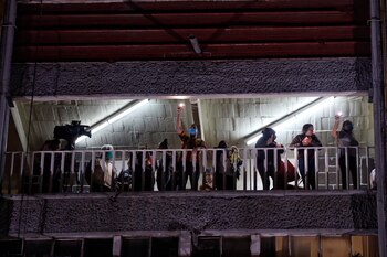 Los amplificadores de sonido difundieron