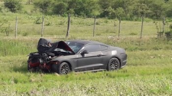 El auto que conducía Piattoni